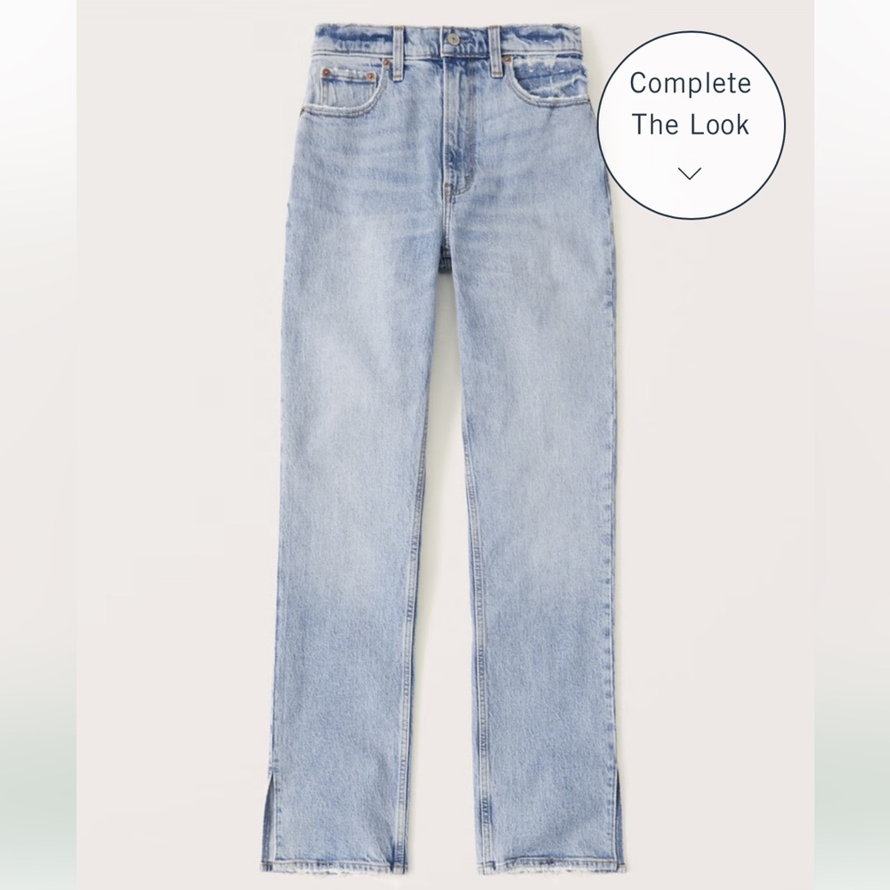 Abercrombie & Fitch Ultra High Rise 90s Straight Jean
